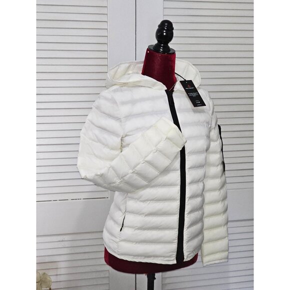 NWT Peuterey Women's Bianco Polyester Quilted Down Jacket Size 40 S 1937 - Picture 3 of 15